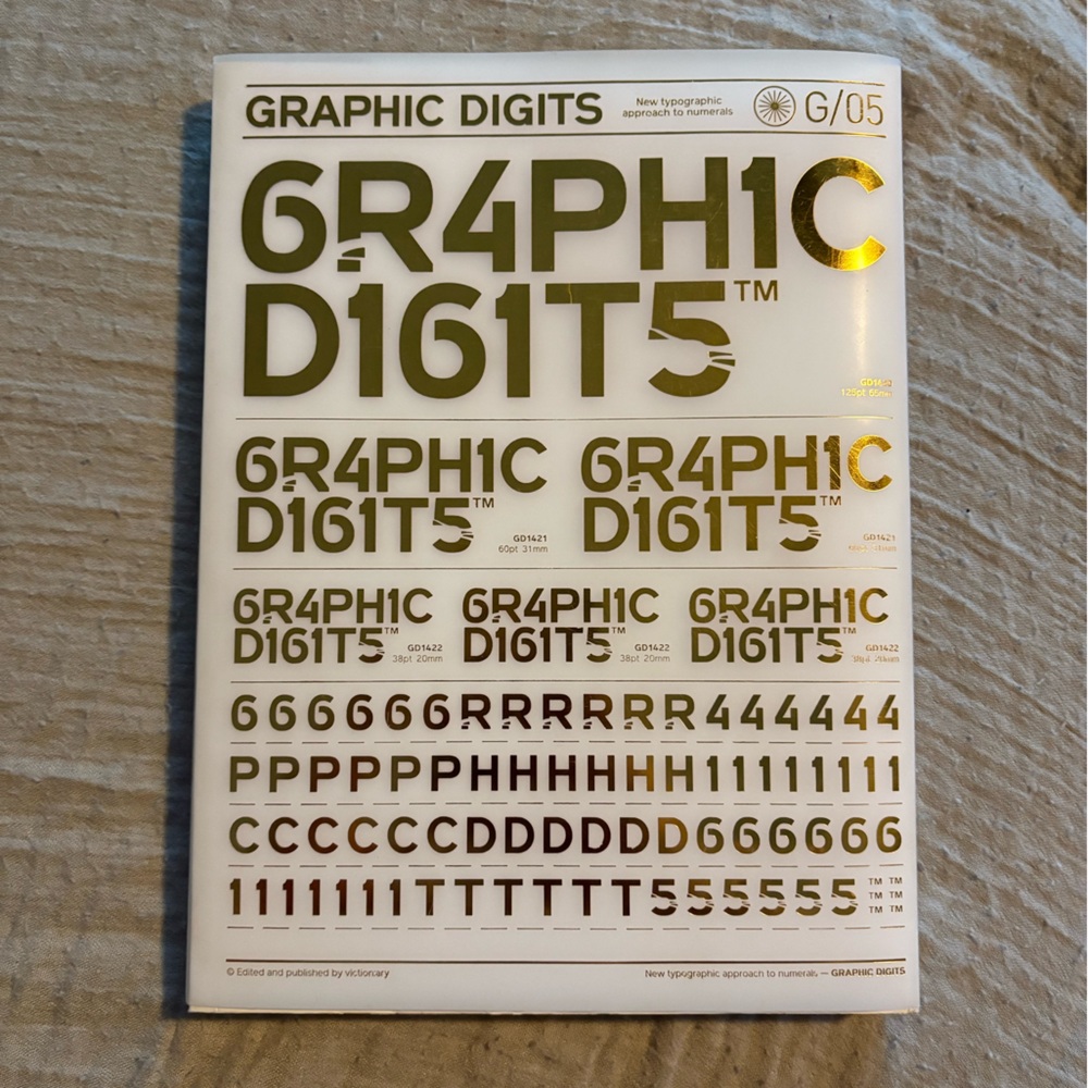 Graphic Digits: New Typographic Approach to Numerals- Viction:ary Softcover Book